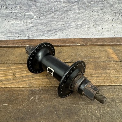 Snafu BMX Front Hub 48H Black 3/8 Axle Bolt-On Nutted Old School 