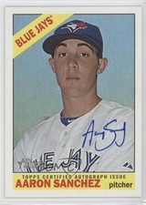 2015 Topps Heritage Real One Auto Aaron Sanchez #ROA-AS Auto 0b5