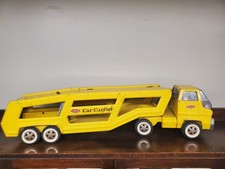 REDUCED: Vintage Tonka Cab Over Car Carrier Semi Truck, Pressed Steel