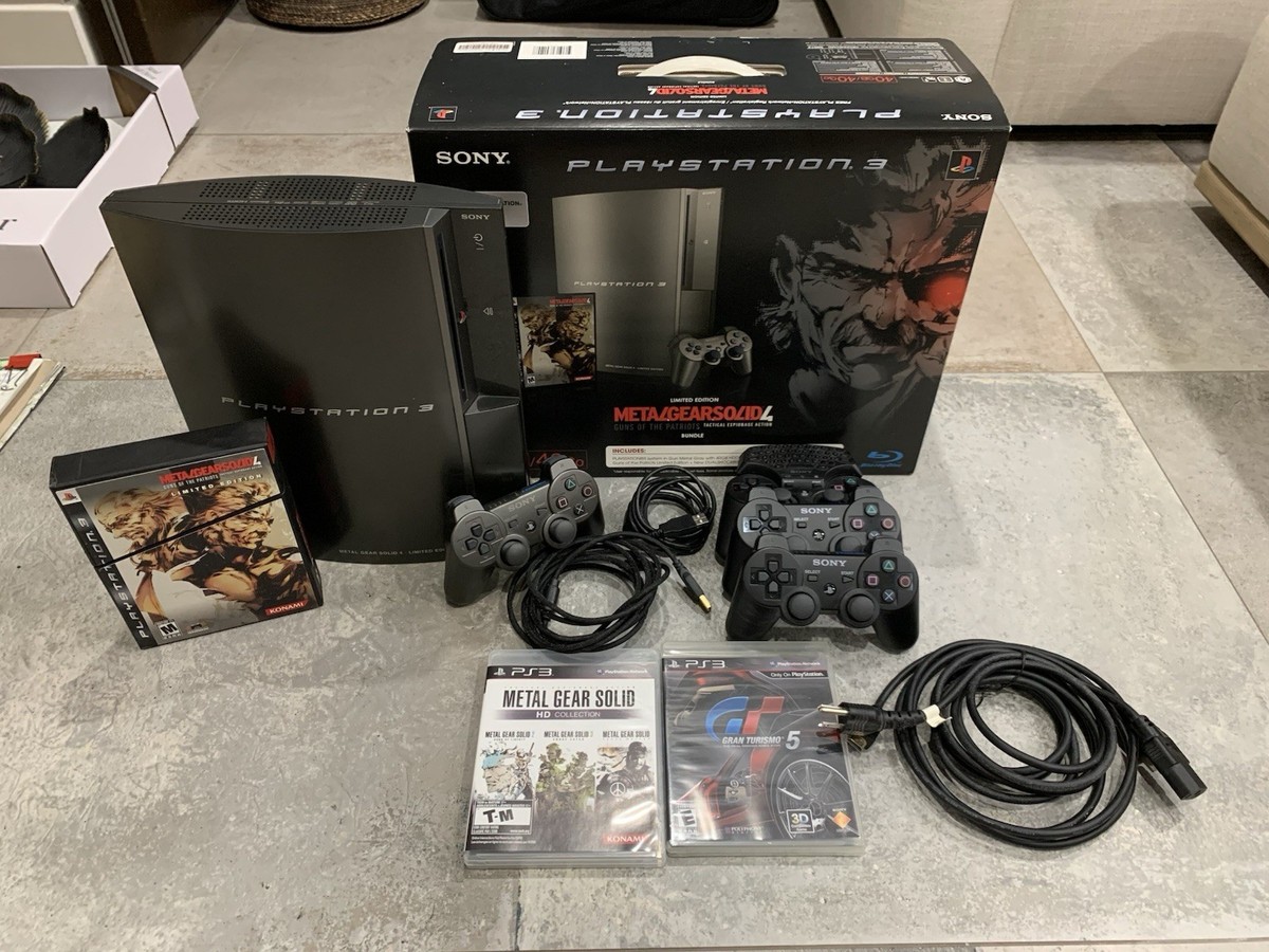 SONY PlayStation3 MGS4エディション Rare Sony PlayStation 3 Metal Gear Solid 4 Limited Edition 40GB