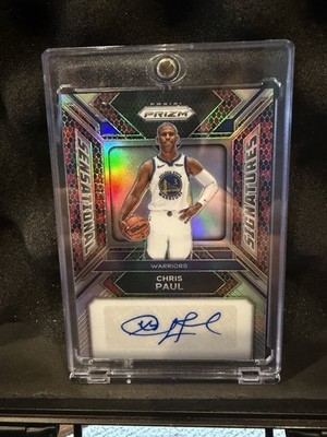 Panini 2023-24 SNAKESKIN Prizm Chris Paul Warriors SS-CP Auto Jersey Match 03/15