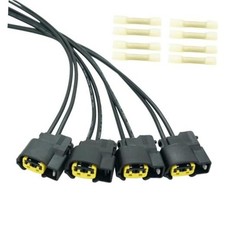 4 Sets 2 Pins Ignition Coil Connector Wiring Harness Pigtail Plug Fit Hyundai