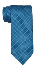 Stefano Ricci Luxury Collection Satin Blue Geometric Tie