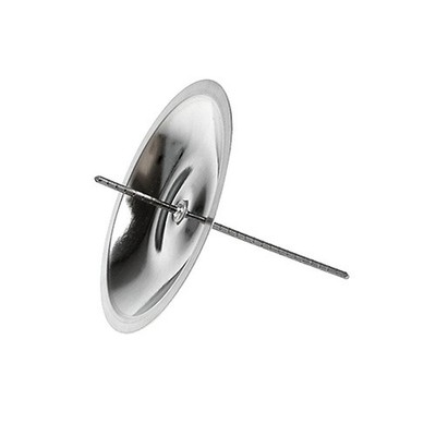 Kerzenhalter mit Dorn Silber Ø5cm für Adventskranz 36 Stk, 36 Stück