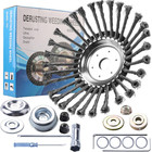 Juegos de cabezales de recortadora de cepillo rotativo de alambre de acero de 10 pulgadas con cuchilla de malezas