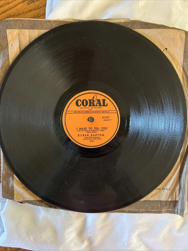 2 EILEEN BARTON 78RPM 10” Records- AND THEN/POCO LOCO IN THE COCO- Both VG - Image 4 of 4