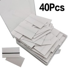 40pcs Reusable Self-Adhesive Eyelash Glue Strips – Black False Eyelashes UK