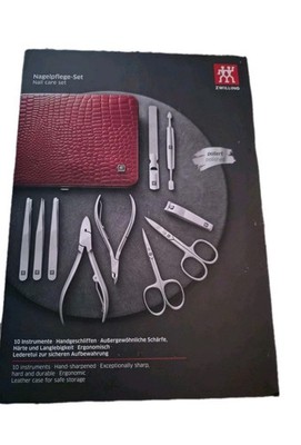 ZWILLING 10-piece Manicure-Pedi Set for Professional Nail Care in Stylish..seald