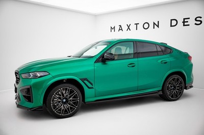 Maxton Design Seitenschweller Ansatz (Paar) passend für BMW X6 M F96 FL schwarz
