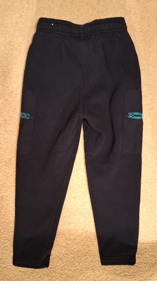 Pantalones deportivos rectos Reebok azul energético/negro para niños talla 6/7 Foto 3 de 3