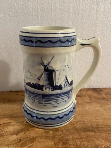 Vintage Delft Blue Handpainted Mug Made in Holland #202