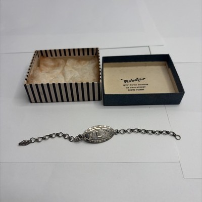 1947 TOM MIX Initial ''L'' IDENTIFICATION BRACELET Ralston Cereal Radio Premium