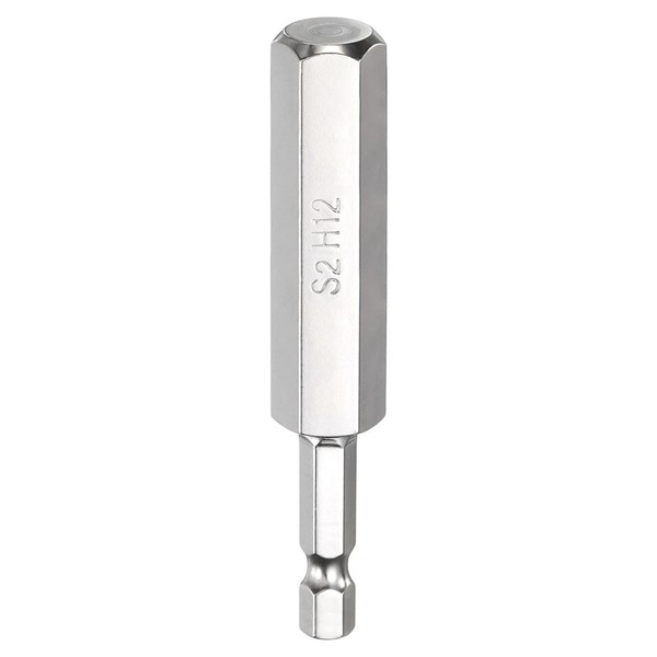 "H12 Sechskant-Bit 12Mm 1/4\" Schaft 75Mm Lang Magnetisch 1 StüCk"-image