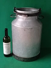 BIDONE CONTENITORE LATTE 25 LT CONDOR REGGIO EMILIA VINTAGE ALLUMINIO. DF93