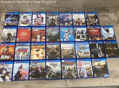 Lot of 30 Sony PlayStation 4 Video Games Spider-Man Assassin's Creed Far Cry CoD