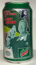 Mountain Dew Indiana Pacers Larry Bird Commemorative 12 oz. Aluminum Soda Can