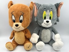 Tom & Jerry Plüsch Set Bandai Namco Offizielle Stofftiere Paar 26 cm