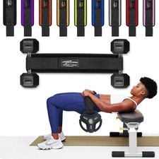 Hip Thrust Belt, Double Padded Glute Trainer with Non-Slip Design, Heavy Duty...