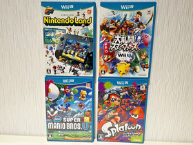 Wii U Super Mario Maker Set (with box) White set 32GB Console JP WUP-10+ 4 games