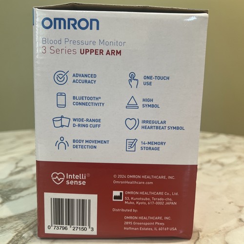 Omron 3 Series Upper Arm Blood Pressure Monitor One Touch Bluetooth BP7150 - 第 3/7 張圖片