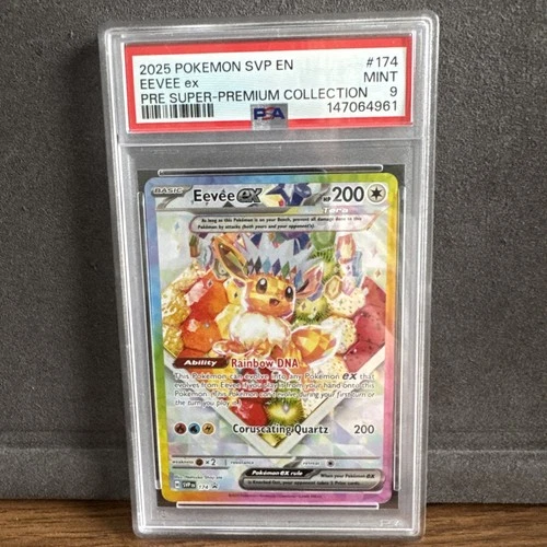 Eevee EX SVP174 Prismatic Evolutions Black Star Promo PSA 9