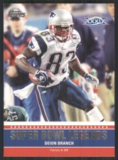 2011 Topps Super Bowl Legends #SBLXXXIX Deion Branch New England Patriots 47455