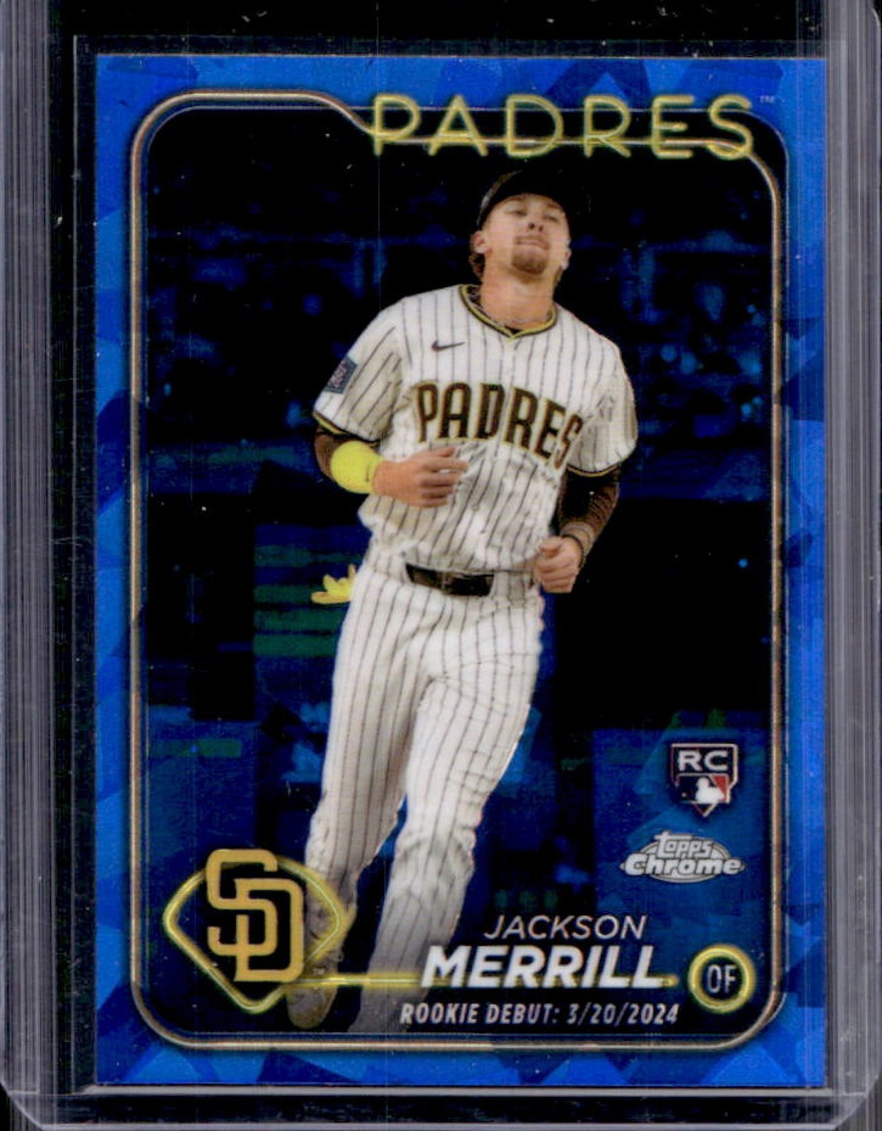 2024 Topps Chrome Update Sapphire Jackson Merrill RC Rookie #USCS169 Padres