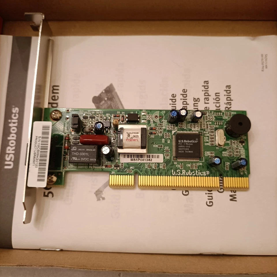 MODEM FAX PCI FAXMODEM US ROBOTICS - Immagine 2 di 4