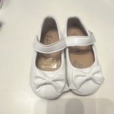 Fashion White Bow Mary Jane Hook Loop Girls' Non-Slip Flats