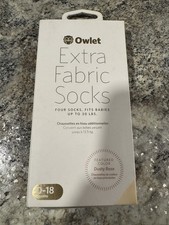 Owlet DUSTY ROSE Pink Extra Fabric Socks 0-18 Months Smart Sock 3rd Gen