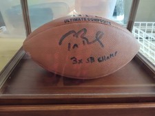 Tom Brady signed autographed New England Patriots Football COA certified RARE