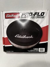 Edelbrock 1203 Pro-flo Air Cleaner 10 Diameter W 2 Element New In Box Edelbrock 1203 Pro-flo Air Cleaner 10 Diameter W 2 Element New In Box