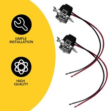 Car 2x Light Bulb Base Holder Socket Wire Adapter H7 Halogen Lamp Wiring Harness