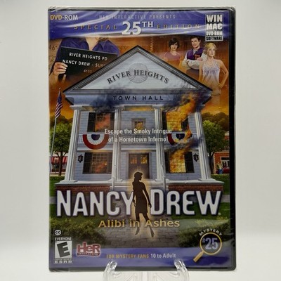 (BRAND NEW) Nancy Drew: Alibi in Ashes Adventure DVD-ROM PC Game Windows