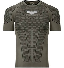 YoungLA Batman Dark Knight Trilogy Compression Gym Tee 4259 Grey Green Medium