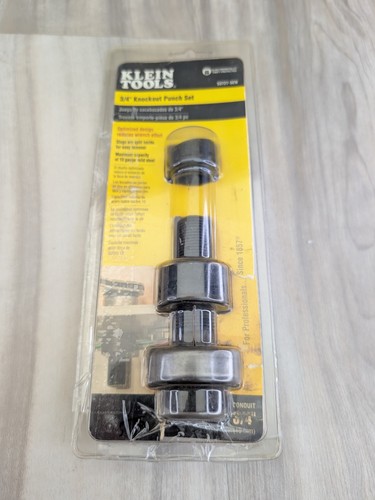 Possibly Used - KLEIN TOOLS 3/4" KNOCKOUT PUNCH SET - 53727SEN - 53727-SEN 19mm 