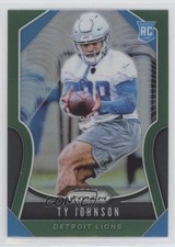 2019 Panini Prizm Rookies Green Prizm Ty Johnson #399 pe8