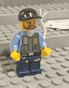 Lego MINIFIGURE- City Undercover Elite Police Officer 1 Cty0360  Lot115