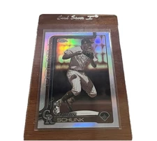 2025 Topps Chrome - Aaron Schunk #238 Sepia Refractor (RC)