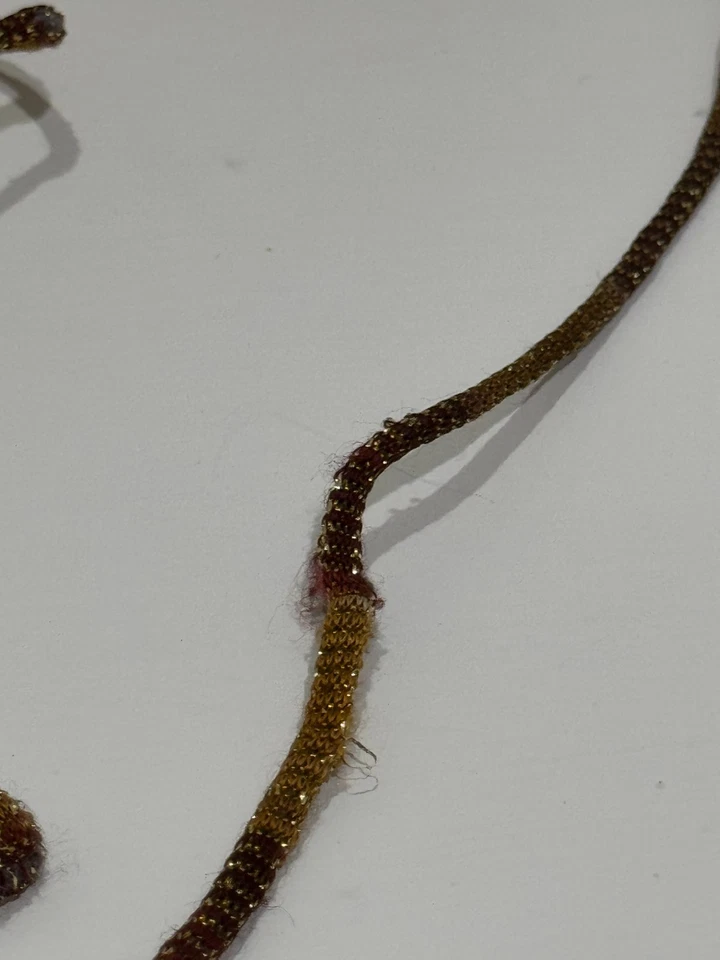 Vintage Embroidered Beaded Purse – Handmade Boho Crossbody Bag (5"x5.5") - Image 4 of 4