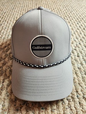2024 Gulfstream Circle Logo Grey Rope Baseball Golf Hat Cap Unused Elite Adult