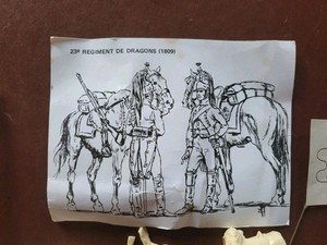 PLATS D'ÉTAIN PEINTS/DIVERS modèles/Napoléon-grenadiers-infanterie 1er