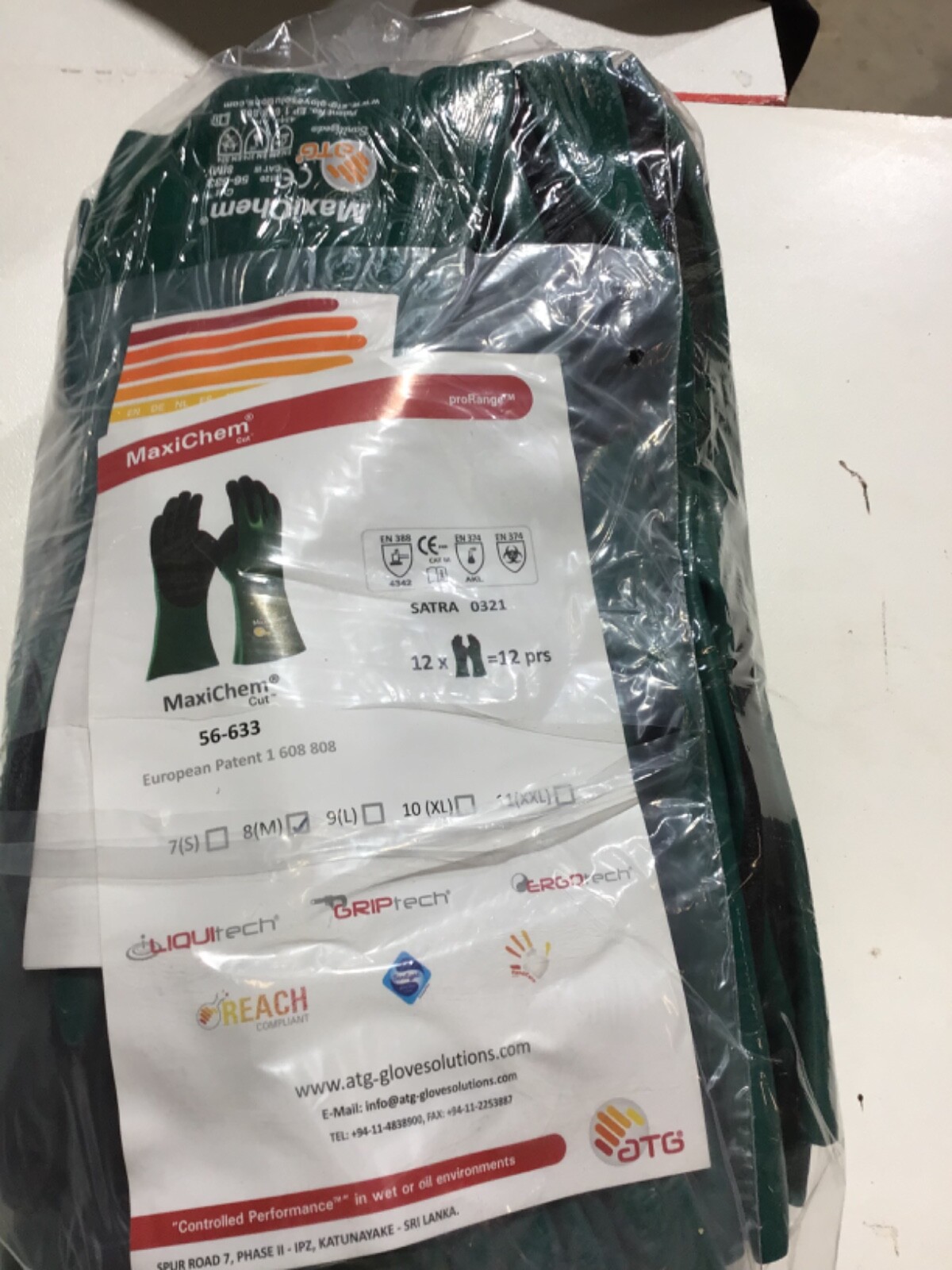 12x Pairs | ATG | MaxiChem Cut | CHEMICAL RESISTANT SAFETY GLOVES | RRP: $280 — image 2