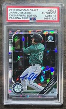 JARRED KELENIC signed auto autograph 2019 Bowman Chrome Sapphire 10 PSA Auto