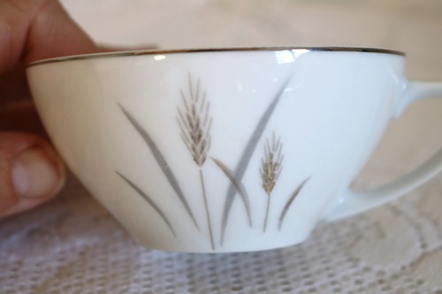 FINE CHINA OF JAPAN PLATINUM WHEAT MSI 28 Pcs 7 Pc Place Setting Service for 4 - Picture 11 of 21