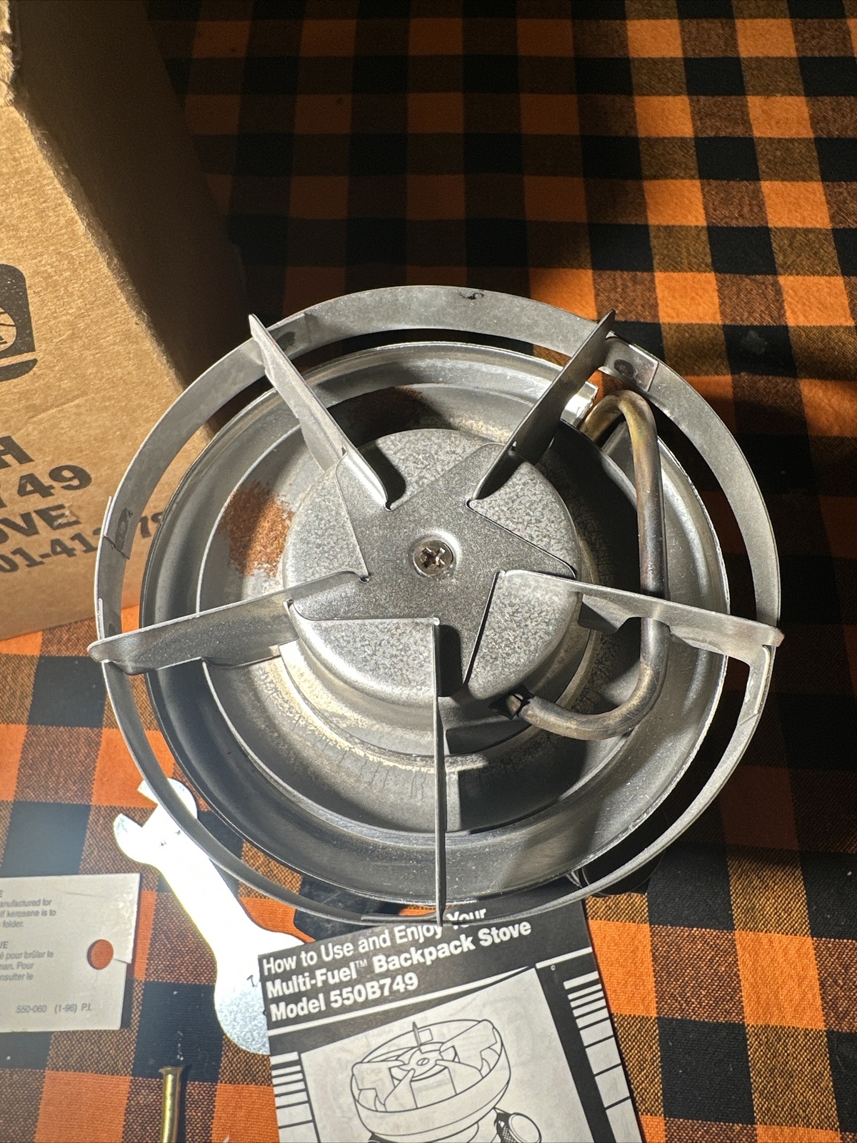 Vintage 90s Coleman Peak 1 MultiFuel Stove 550B With Box And Extra