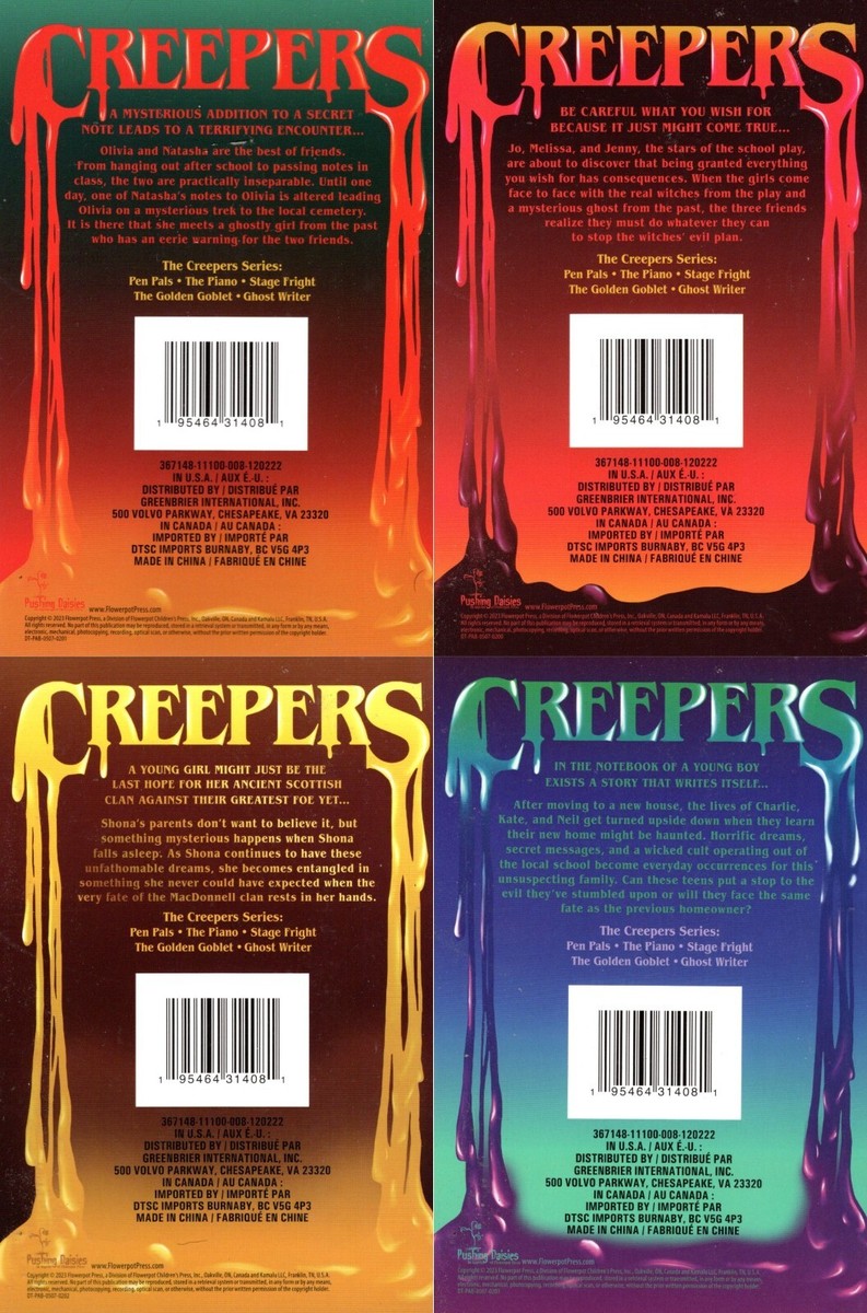 Strange Things Are Happening in Creepers Paperback Book (Set of 4