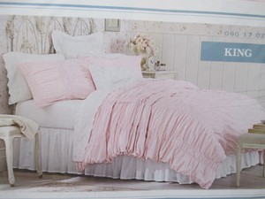 Simply Shabby Chic Duvet Cover Set Pink 3 Piece Duvet Cover Set