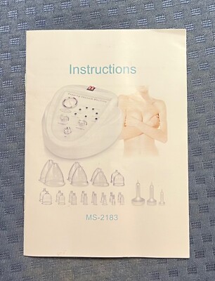 Vacuum Therapy Massage Body Shaping Beauty Machine Breast Enlargement BRAND NEW