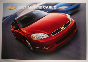 2007 Chevrolet Monte Carlo Dealership Showroom Poster / Sign - Original
